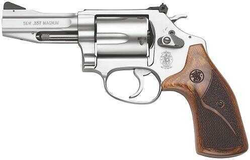 Revolver Smith & Wesson M60Pro 357 Magnum 3" Barrel Stainless Steel Wood Grip 5 Round 178013