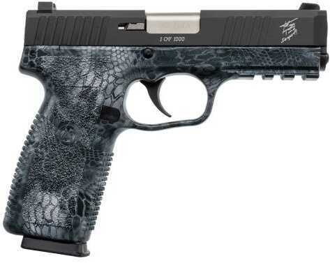 Kahr Arms TIG Series ST9 Semi Auto Handgun 9mm Luger 4" Barrel 8 Rounds 3 Dot Sights Kryptek Typhon Polymer Frame Black Finish