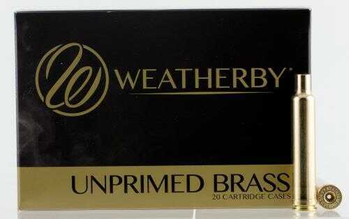 <span style="font-weight:bolder; ">Weatherby</span> Unprimed Brass 6.5-300 20 Qty Brass653