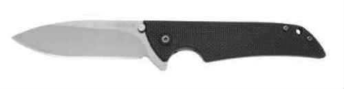 Kershaw Skyline Folding Knife 14C28N/Stone Washed Plain Drop Point Thumb Stud/Flipper/Pocket Clip 3 1/8" Black G10 Box 1