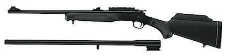 Rossi Matched Pair 308 Winchester/12 Gauge 23"/28" Barrel Single Shot Black Synthetic Stock Break Open Rifle S12308RBS