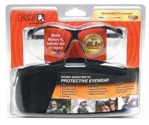 Howard Leight Industries Shooting Glasses With Black Frame & Clear/Gray Amber Lens Md: R-01637
