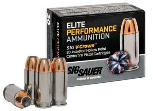 45 ACP 20 Rounds Ammunition Sig Sauer 200 Grain Hollow Point