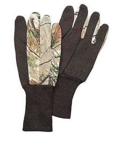 Hunter Specialties Hunters Jersey Dot Grip Realtree All Purpose Lined Gloves Md: 05422