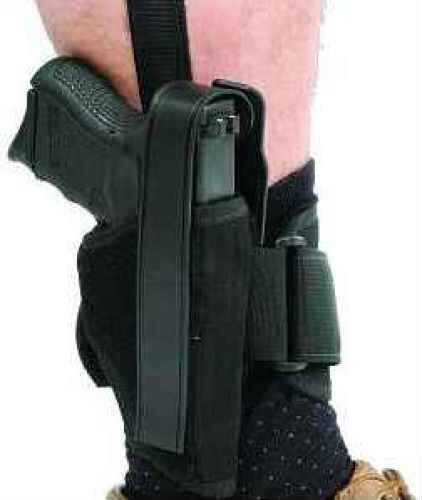 BLACKHAWK! Ankle Holster Size 00 Fits 2" Barrel Small Frame 5-Shot Revolvers with Hammer Spur Right Hand 40AH00BK-