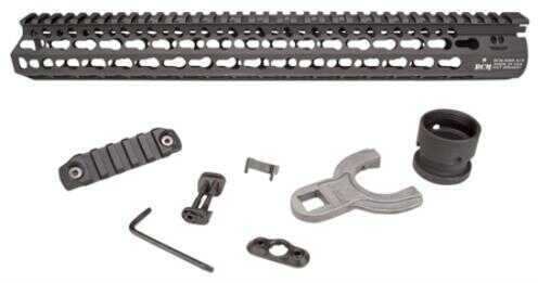 Bravo Company Alpha Keymod Rail Fits AR Rifles 15" Aluminum Alloy Black Finish Includes BCM Sling Mount and