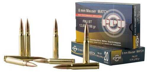 8mm Mauser 20 Rounds Ammunition Prvi Partizan 200 Grain Full Metal Jacket