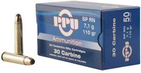 30 Carbine 50 Rounds Ammunition Prvi Partizan 110 Grain Soft Point