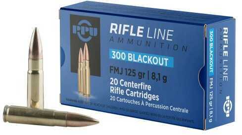 300 AAC Blackout 20 Rounds Ammunition Prvi Partizan 125 Grain Full Metal Jacket