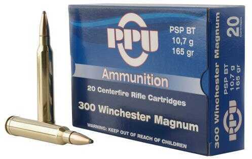 300 Winchester Magnum 20 Rounds Ammunition Prvi Partizan 165 Grain Jacketed Soft Point