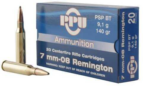 Prvi Partizan 7mm-08 Remington 140 Grains Pointed Soft Point Boat Tail ...