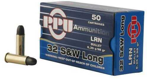 32 S&W Long 50 Rounds Ammunition Prvi Partizan 98 Grain Lead