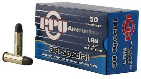 38 Special 50 Rounds Ammunition Prvi Partizan 158 Grain Lead