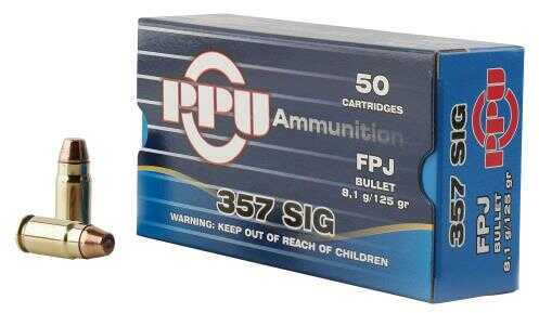 357 Sig 50 Rounds Ammunition Prvi Partizan 125 Grain Full Metal Case