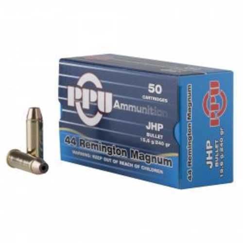 44 Rem Magnum 50 Rounds Ammunition Prvi Partizan 240 Grain Hollow Point