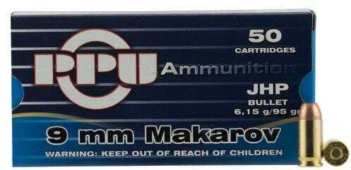 9mm Makarov 50 Rounds Ammunition Prvi Partizan 93 Grain Jacketed Hollow Point