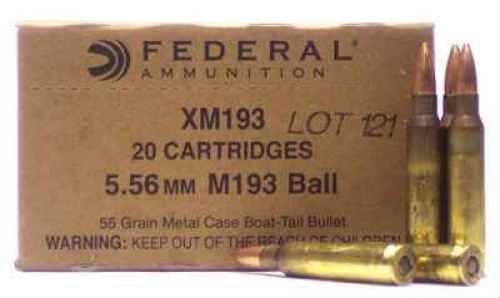 5.56mm Nato 1000 Rounds Ammunition Federal Cartridge 55 Grain Full Metal Jacket