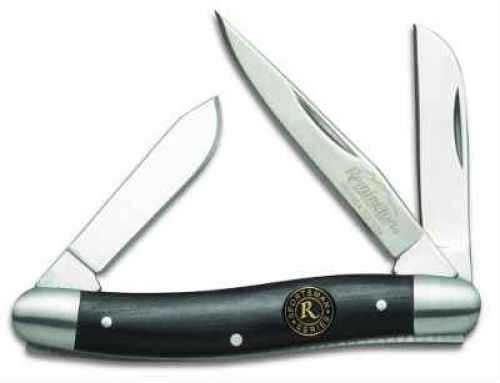 Remington Arms Co. Medium Stockman Folder Knife With Black Laminated Wood Handle Md: 19321