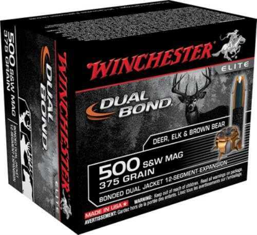 500 S&W 20 Rounds Ammunition Winchester 350 Grain Hollow Point