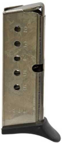North American Arms 6 Round Stainless Mag With Finger Rest For Guardian 380 Md: MZ380FR