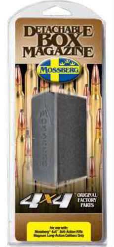 Mossberg Magazine Long Action Caliber 25-06 Rem 270 Win 30-06 4Rd Fits Patriot and 4X4 Rifles Black Finish 95033