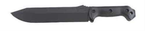 KABAR Becker Combat Bowie Fixed Blade Knife 1095 Cro-Van/Black Plain Clip Point Codura Sheath 9" Carbine Black Grivory B