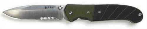 Columbia River Drop Point Folder Knife With Serrated Edge Md: 6855