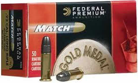 22 Long Rifle 50 Rounds Ammunition Federal Cartridge 40 Grain Lead