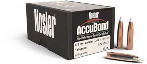 Nosler 6.5mm/264 Caliber 140 grain AccuBond Bullets (Per 50) 57873
