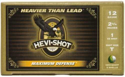 12 Gauge 5 Rounds Ammunition Hevi-Shot-Environ Metal 2 3/4" oz #T