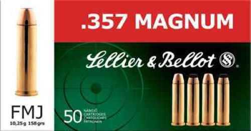 357 Magnum 50 Rounds Ammunition Sellier & Bellot 158 Grain Full Metal Jacket