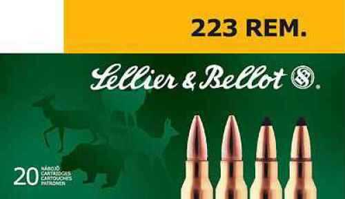222 Remington 20 Rounds Ammunition Sellier & Bellot 50 Grain Soft Point