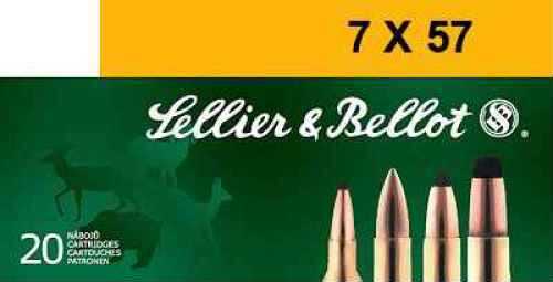 7x57mm Mauser 20 Rounds Ammunition Sellier & Bellot 173 Grain Soft Point