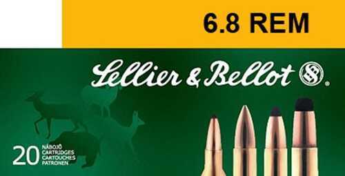 6.8mm SPC 20 Rounds Ammunition Sellier & Bellot 110 Grain Soft Point