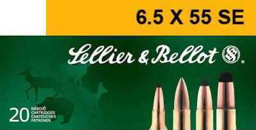 6.5X55mm 20 Rounds Ammunition Sellier & Bellot 131 Grain Soft Point