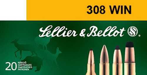 308 Winchester 20 Rounds Ammunition Sellier & Bellot 180 Grain Soft Point