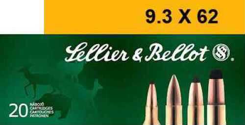 9.3X62mm 20 Rounds Ammunition Sellier & Bellot 285 Grain Soft Point