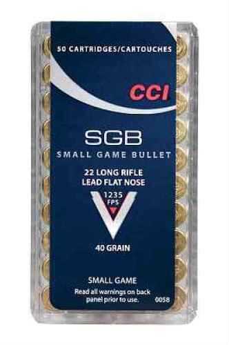 22 Long Rifle 50 Rounds Ammunition CCI 40 Grain Lead