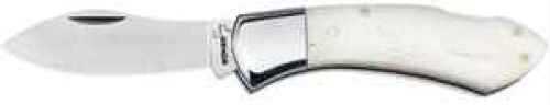 Boker USA Inc. Fisk Muk Folder 440C Stainless Skinner Blade White Bone 01BO030