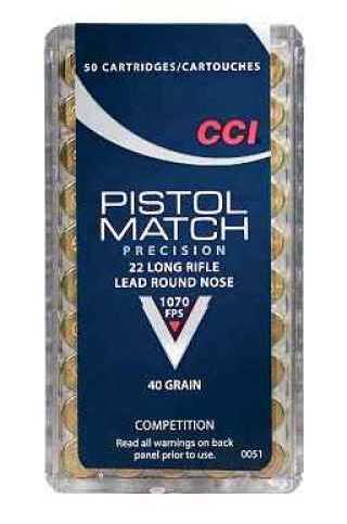 22 Long Rifle 50 Rounds Ammunition CCI 40 Grain Soft Point