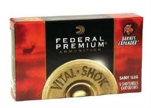 Click to see larger image. 20 Gauge 5 Rounds Ammunition Federal Cartridge 3/4" 7/8 oz Sabot Slug #Sabot