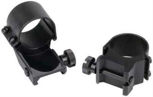 Weaver Detachable Top Mount Dual Extension Rings 1" High Black 49061