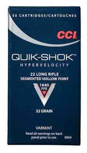 22 Long Rifle 50 Rounds Ammunition CCI 32 Grain Hollow Point