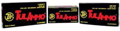 Tulammo 7.62X54R 148 Grains FMJ 20 Rounds Steel Cased TA762548