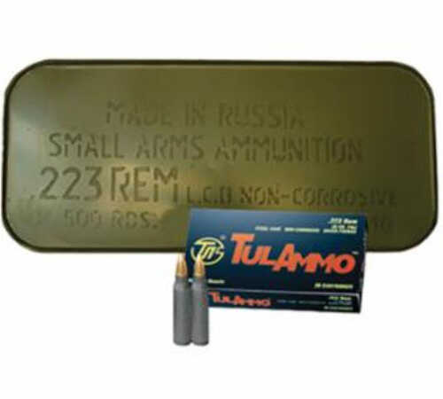 223 Remington 500 Rounds Ammunition Tula 55 Grain Full Metal Jacket