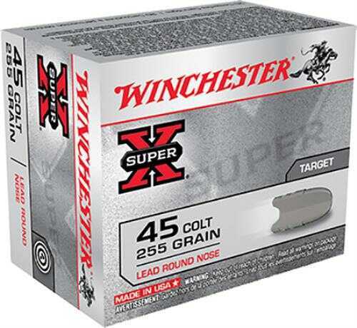 Click to see larger image. 45 Colt 20 Rounds Ammunition Winchester 255 Grain Lead