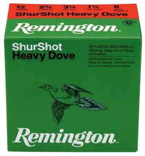 12 Gauge 25 Rounds Ammunition Remington 2 3/4" 1 1/8 oz Lead #7 1/2