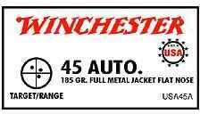 Winchester USA 45 AUTO 185 FMJ-FN 50BX