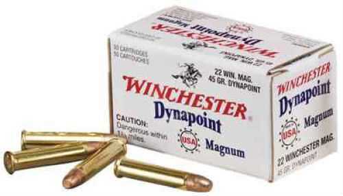 22 Winchester Magnum Rimfire 50 Rounds Ammunition 45 Grain Lead