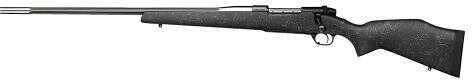 Weatherby MarkV Bolt 257 Magnum 26"Barrel Black Synthetic With Webbing Stainless Steel Action Rifle AMM257WL6O